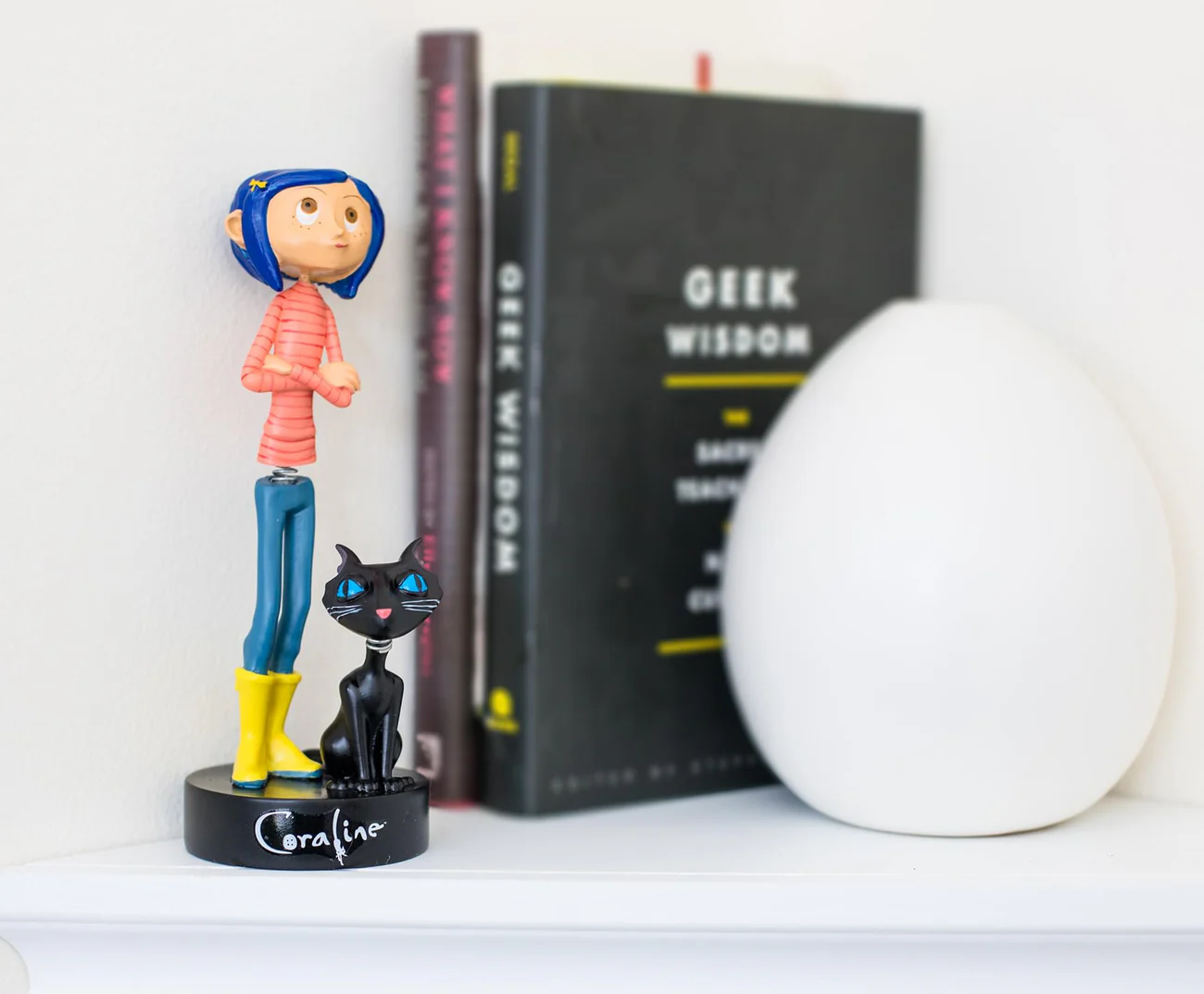 Coraline with Cat PVC 6.5 Inch Bobble Figure