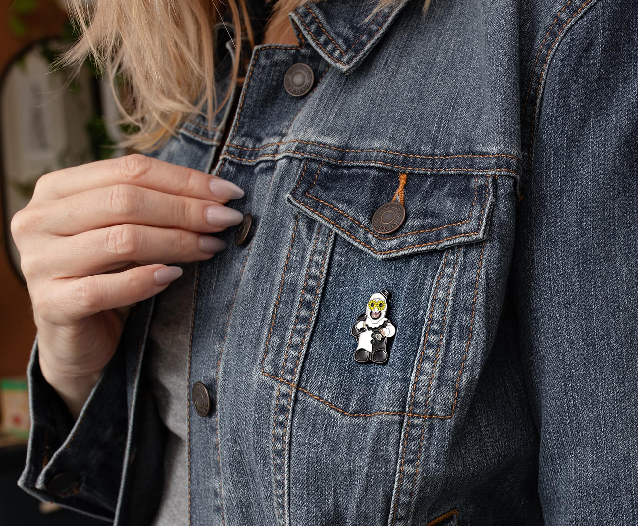 Terrifier 2 Art The Clown Enamel Pin