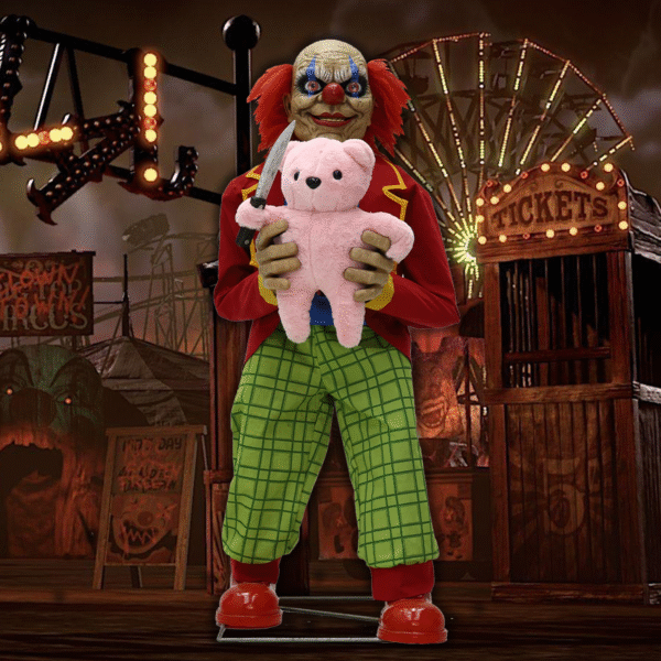 Lunging Clown Halloween Animatronic