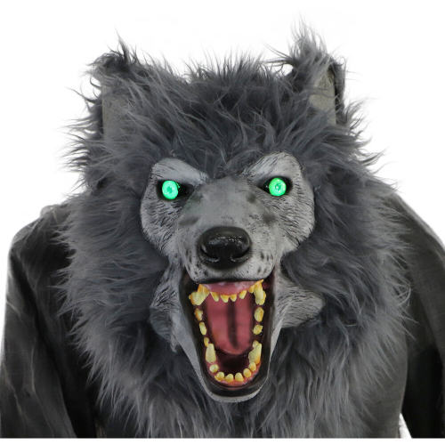 7ft Towering Werewolf Animated Halloween Prop