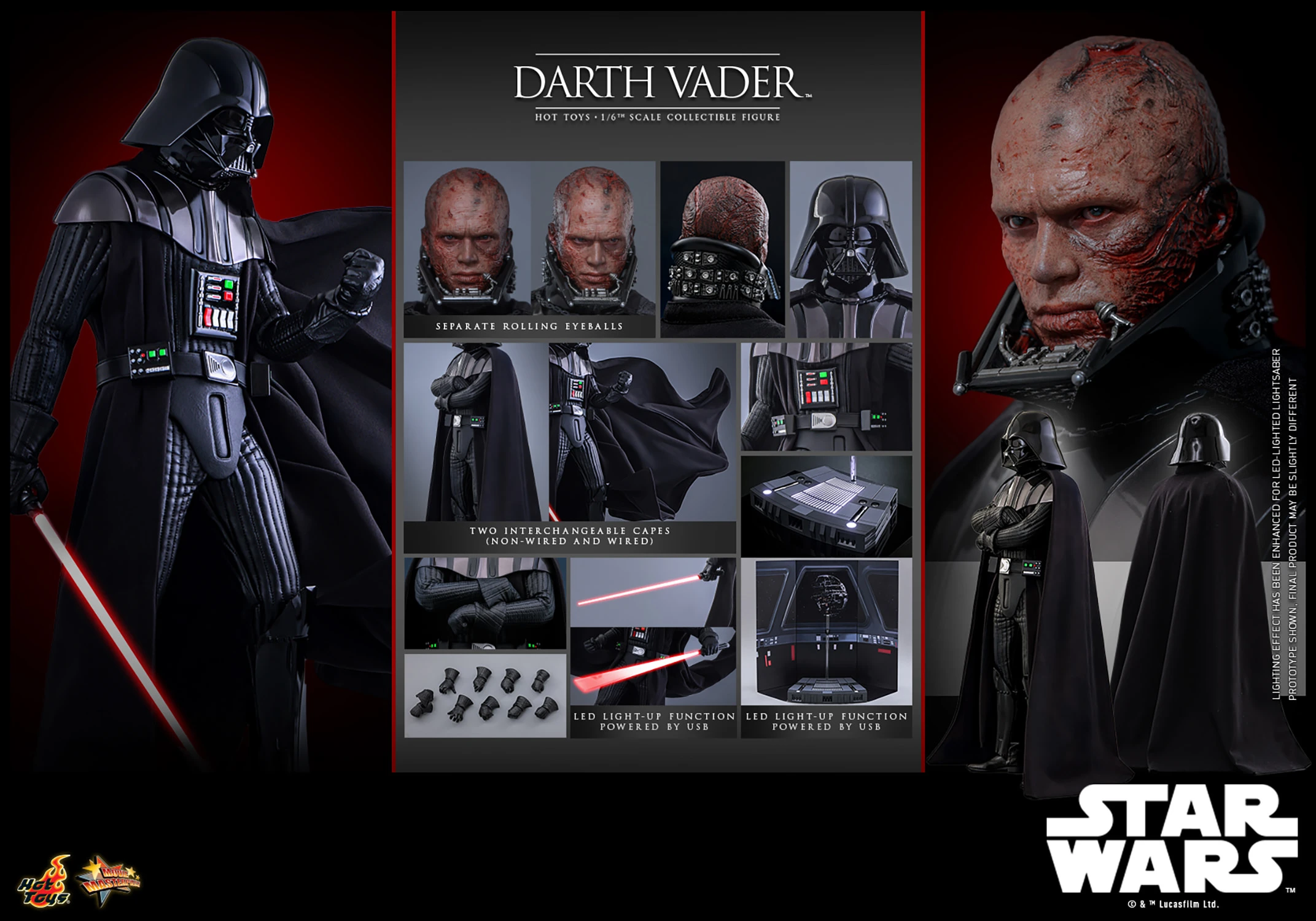 Hot Toys Star Wars Episode III: Revenge of the Sith - Darth Vader 1/6 Scale Action Figure
