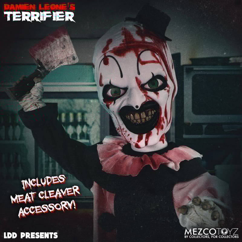 MEZCO Living Dead Dolls Terrifier - Art the Clown Blood Splatter Edition