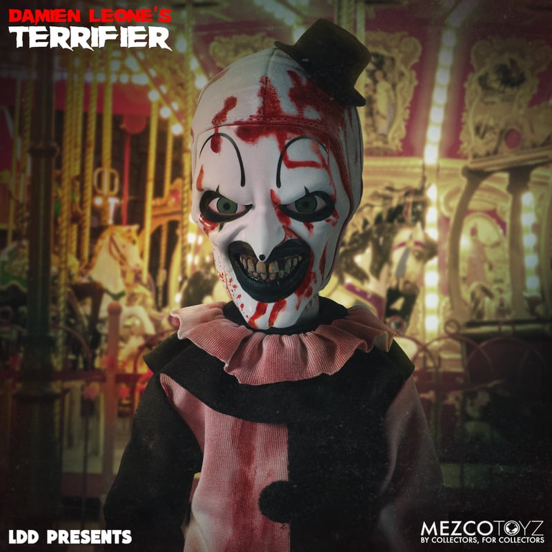 MEZCO Living Dead Dolls Terrifier - Art the Clown Blood Splatter Edition