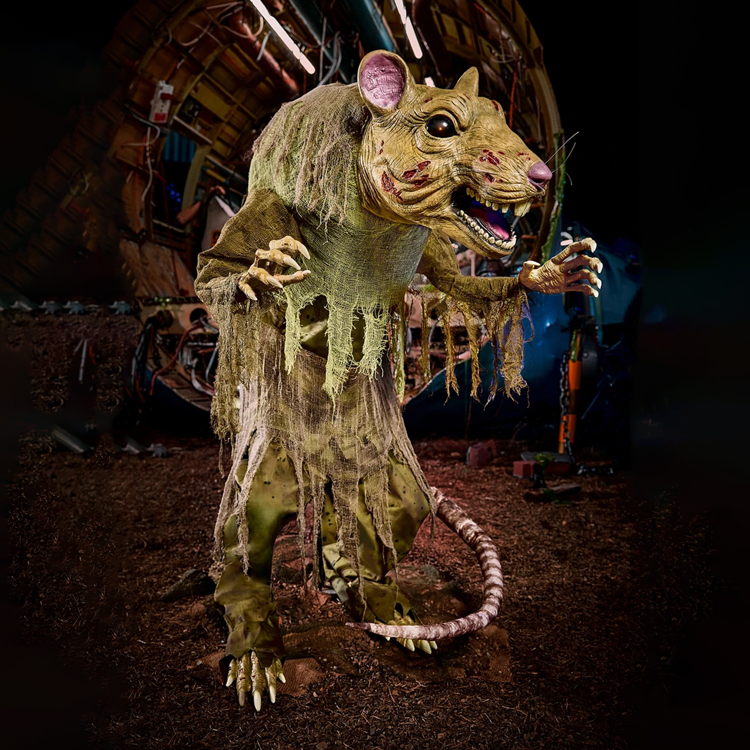 4ft 2in Mutant Sewer Rat Animatronic (Spirit Halloween)
