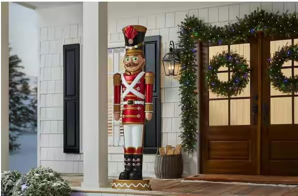 6ft LED Candy Toy Soldier Nutcracker