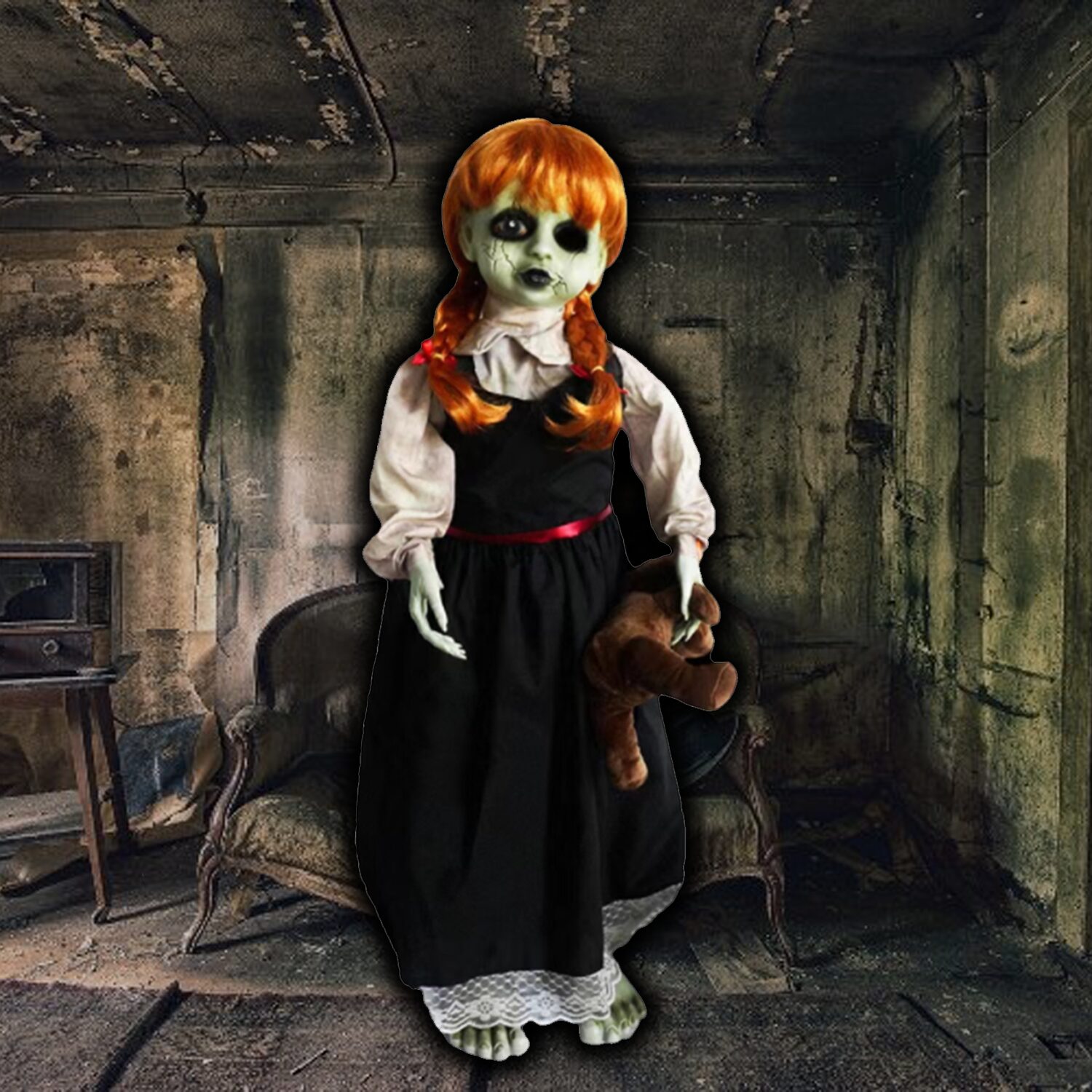 Creepy Carrie with Teddy Animatronic