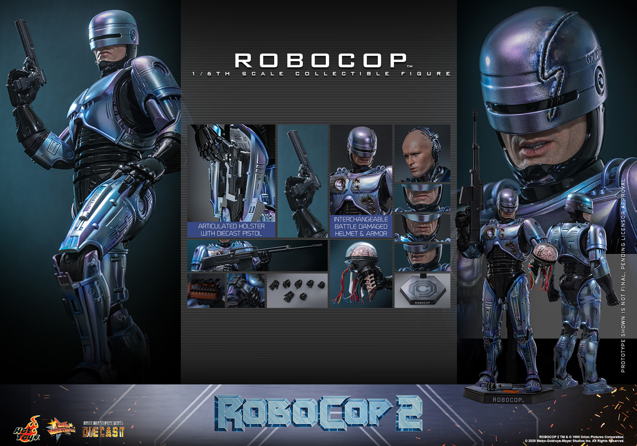 Hot Toys RoboCop 2 - RoboCop 1/6 Scale Action Figure