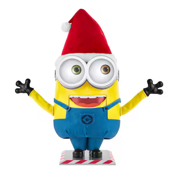 Minion Animated Christmas Prop
