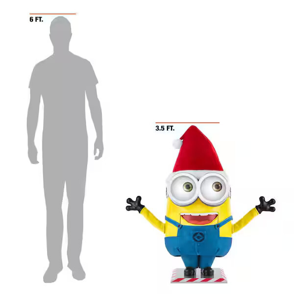 Minion Animated Christmas Prop