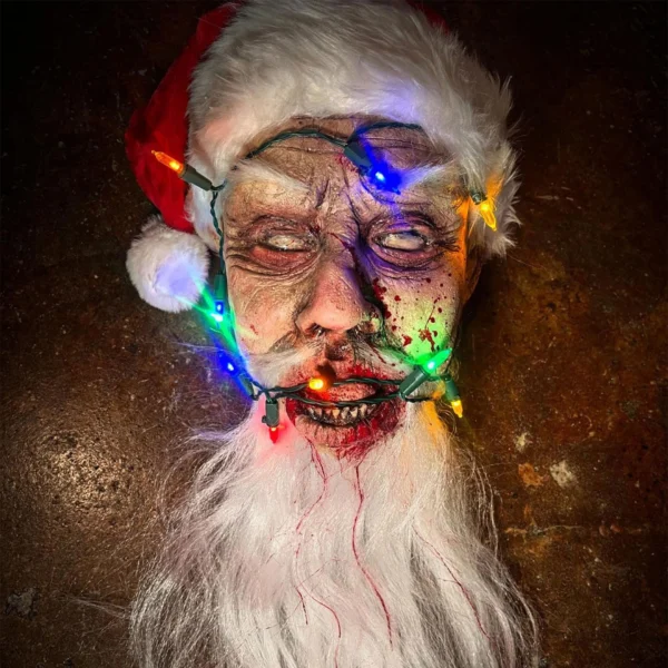 Kürbispulpe Weihnachtsmannkopf