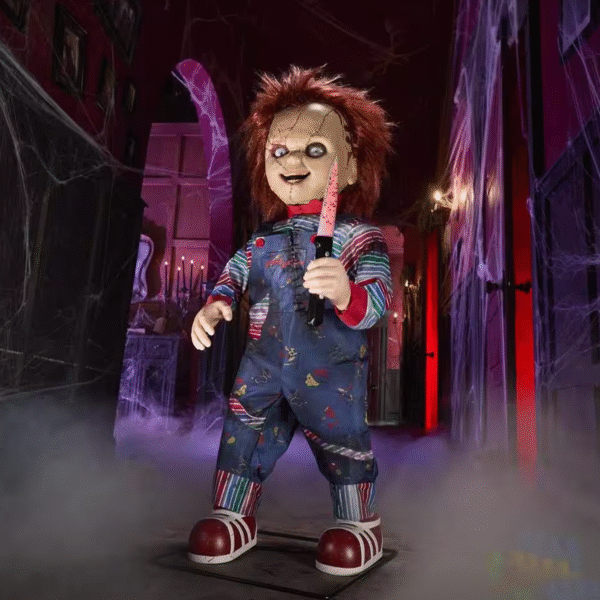 Animatronic Chucky Scarred Home Depot