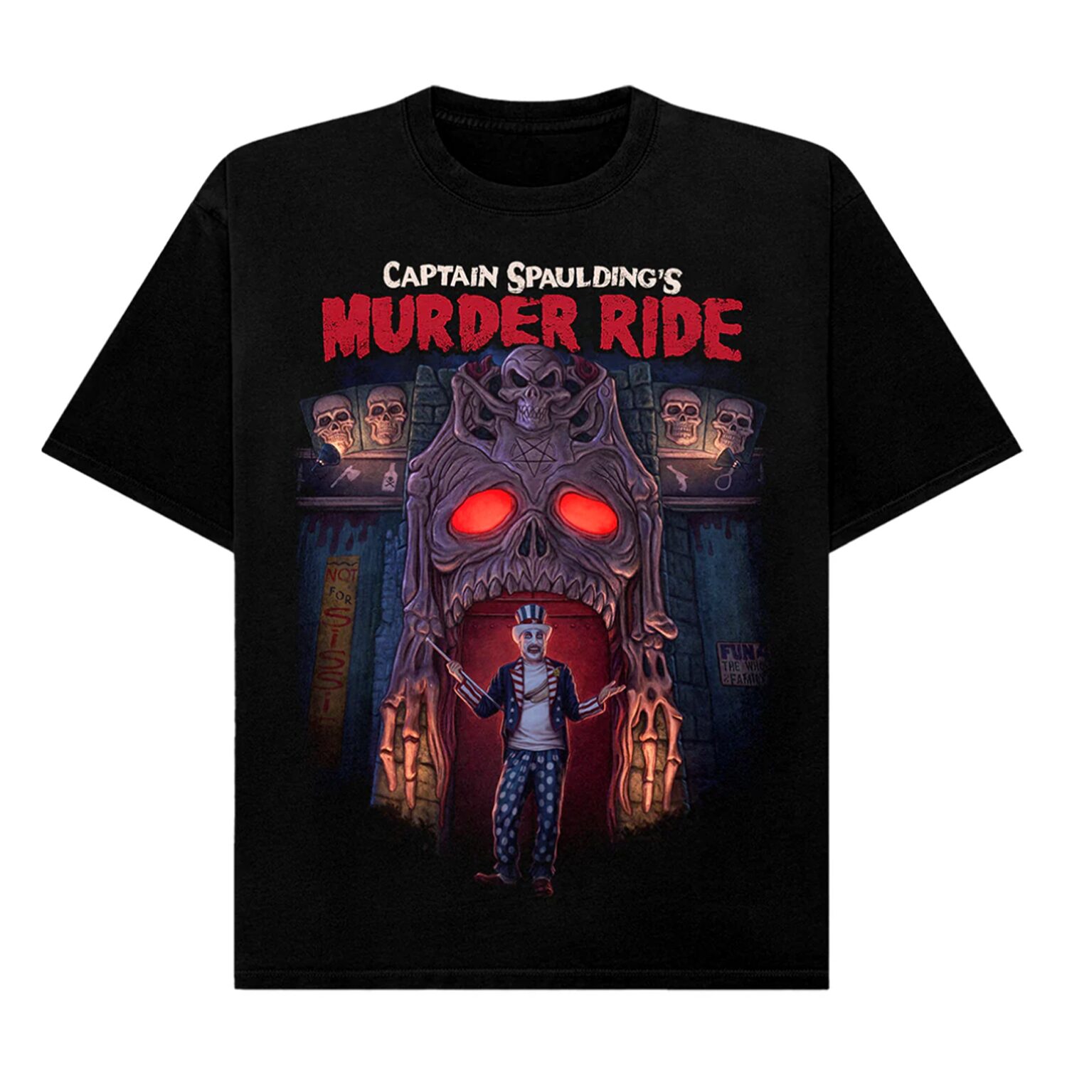 Gutter Garbs Horror T Shirt - House of 1000 Corpses: Welcome to the Murder Ride (Comfort Colors)