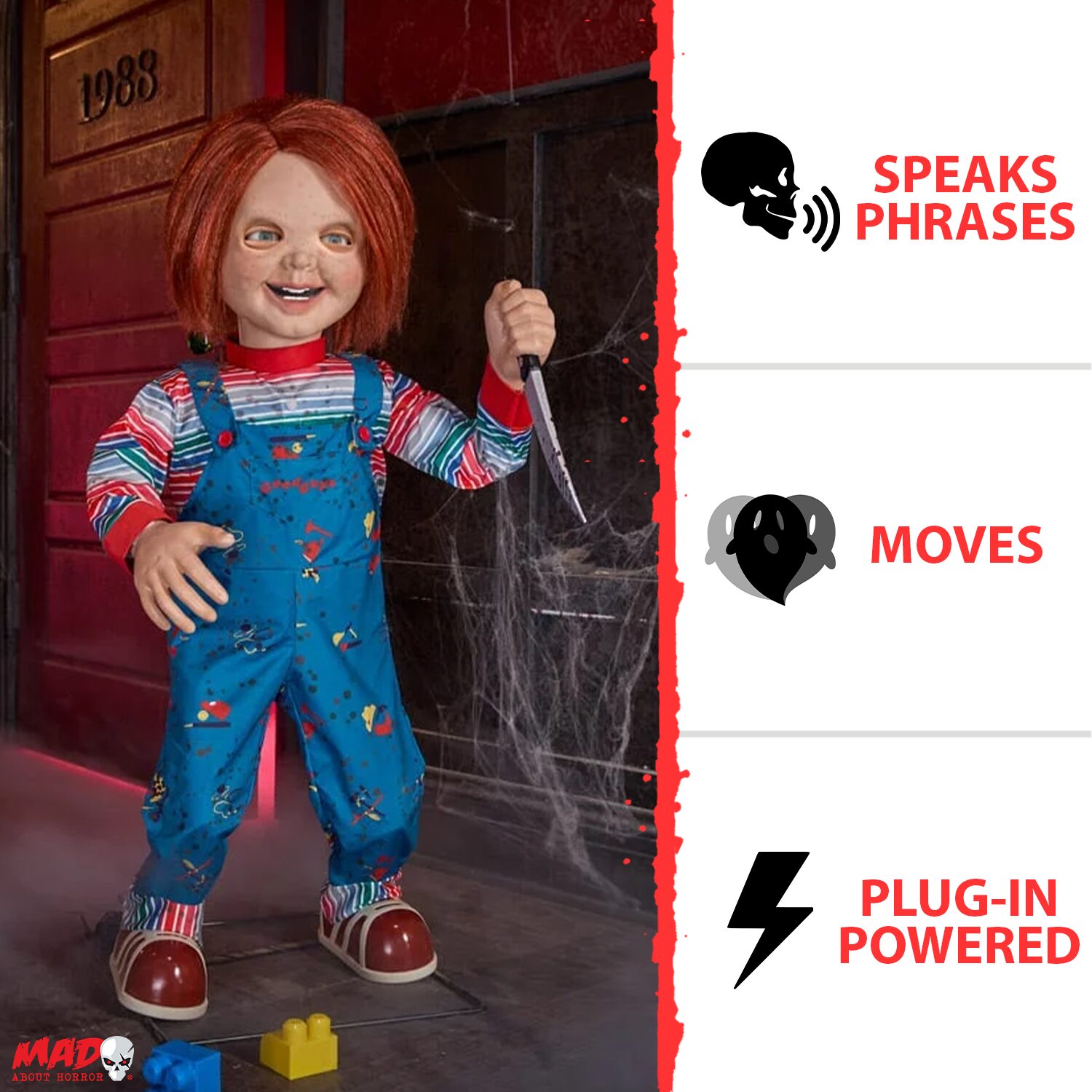 3.5ft Chucky Halloween Animatronic