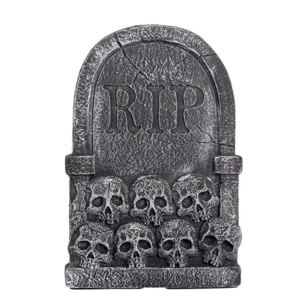 RIP skulls tombstone