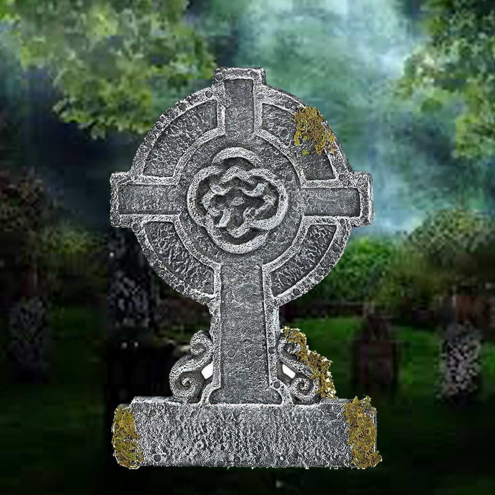 55cm Large Celtic Cross Tombstone
