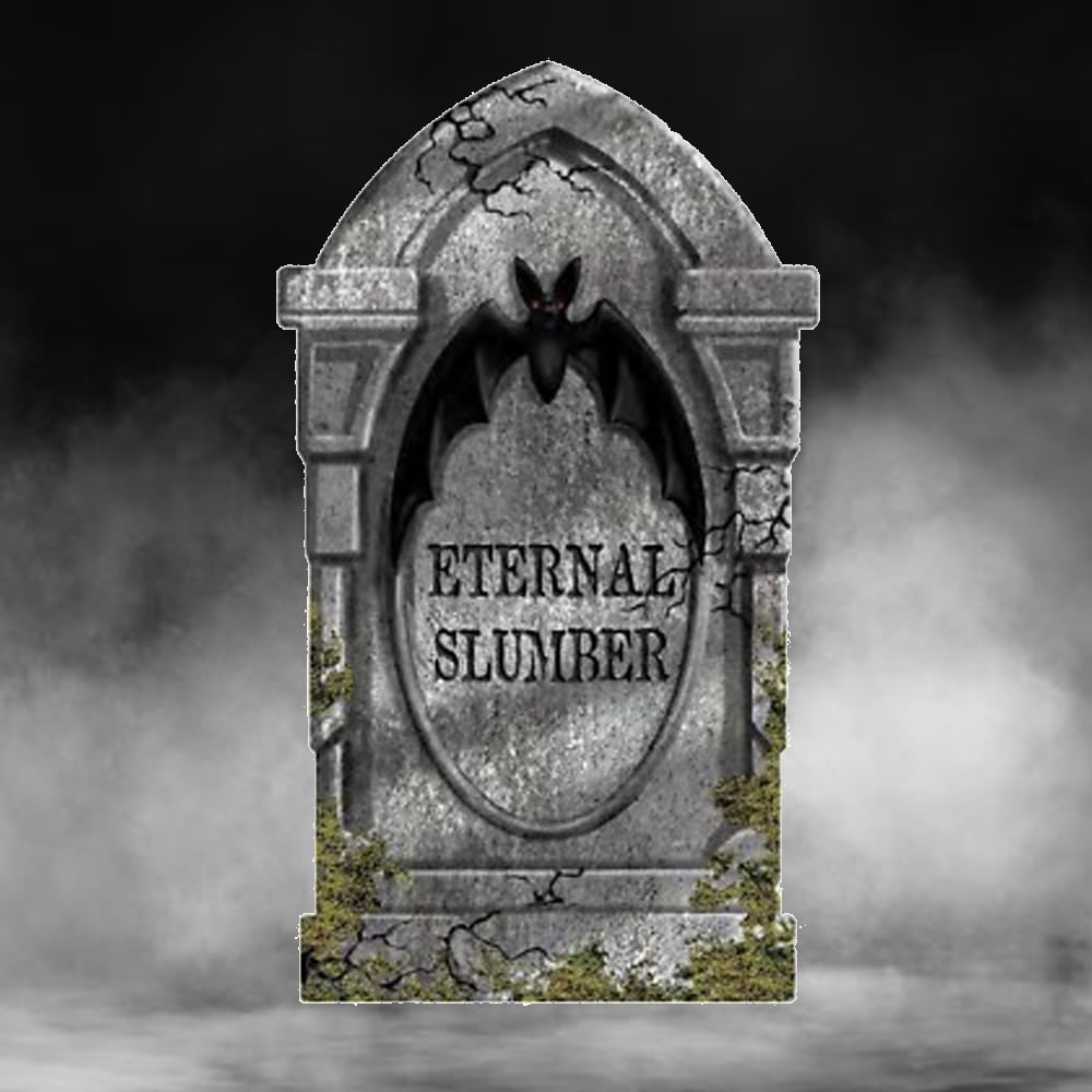 55cm Eternal Slumber Large Foam Tombstone
