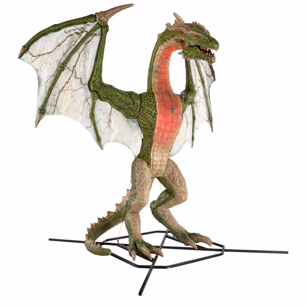 8ft Gruesome Grounds Wyvern Animatronic