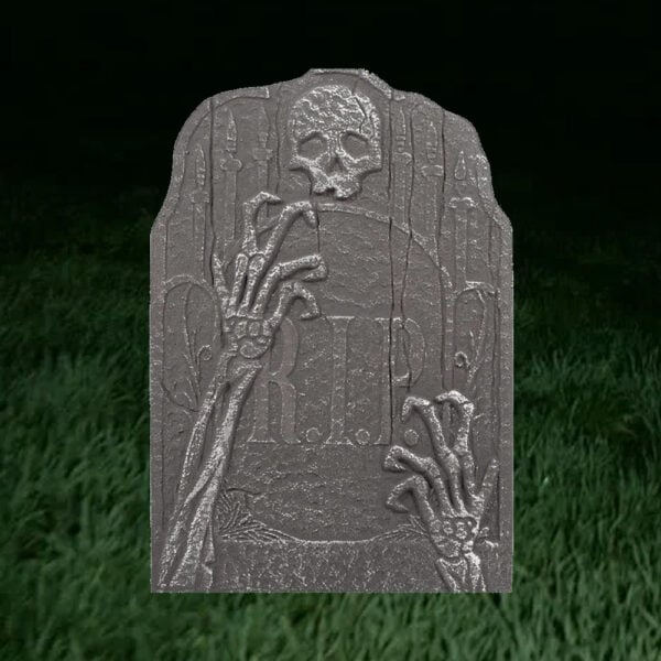 rip arms halloween tombstone