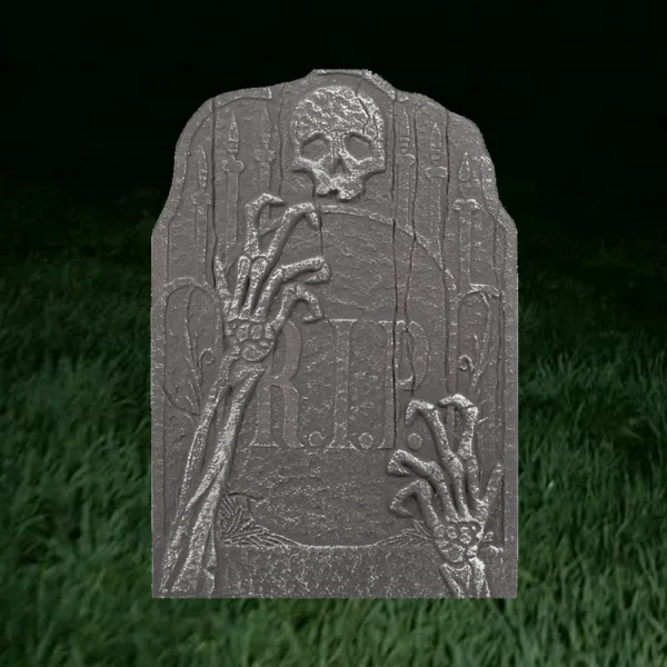 rip arms halloween tombstone