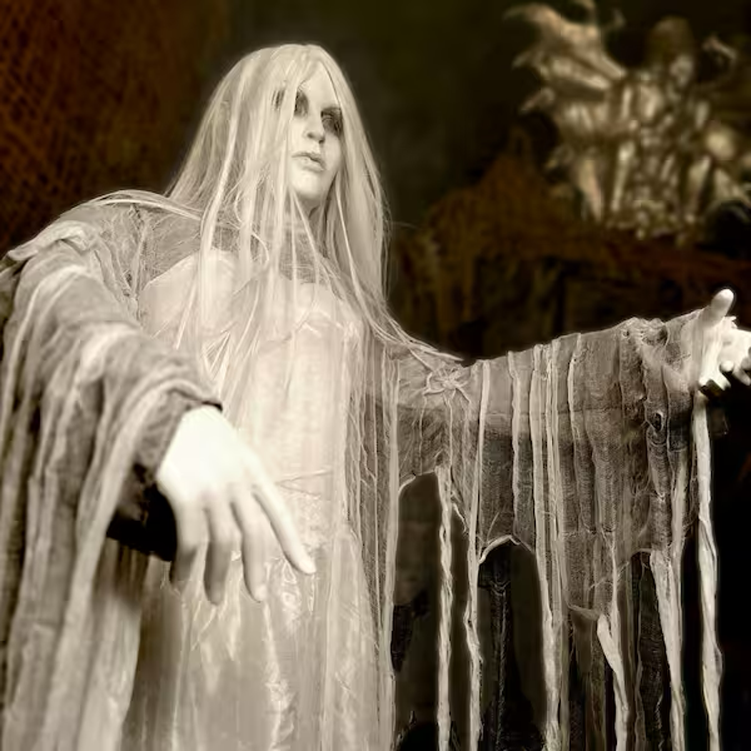 5ft Rising Ghost Woman Halloween Animatronic