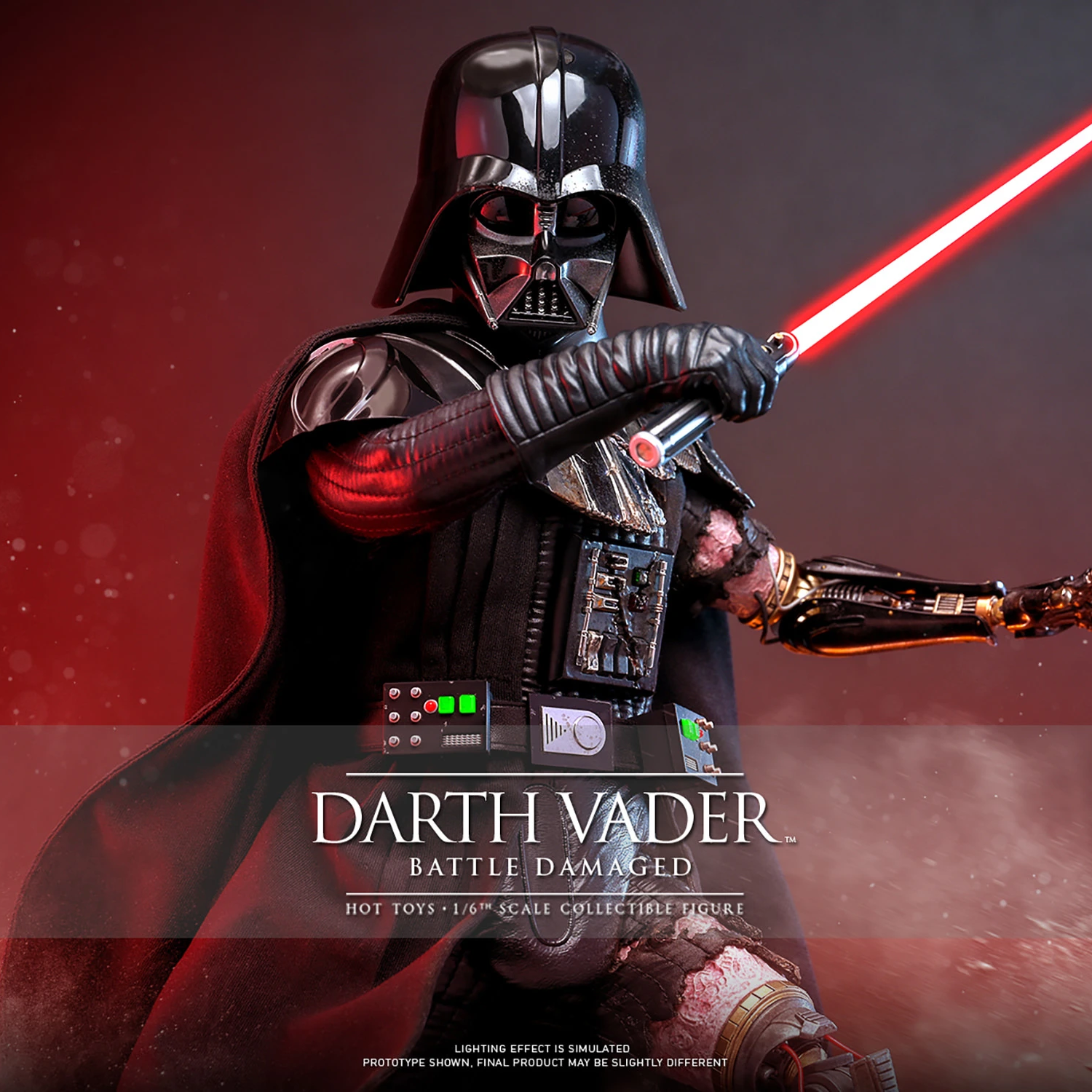 Hot Toys Star Wars - Battle Damaged Darth Vader 1/6 Scale Figure
