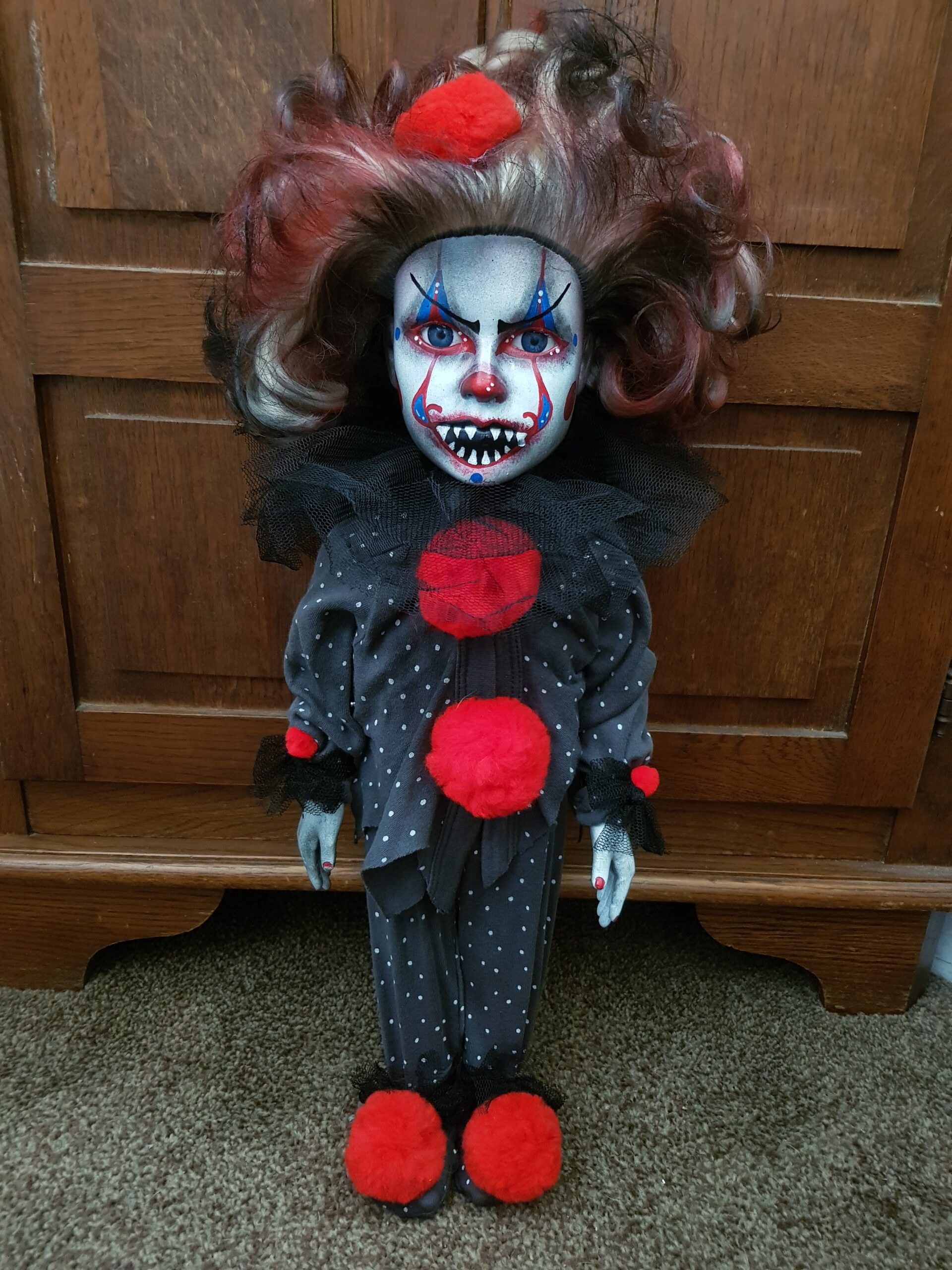OOAK Scary Horror Doll - Carla the Clown