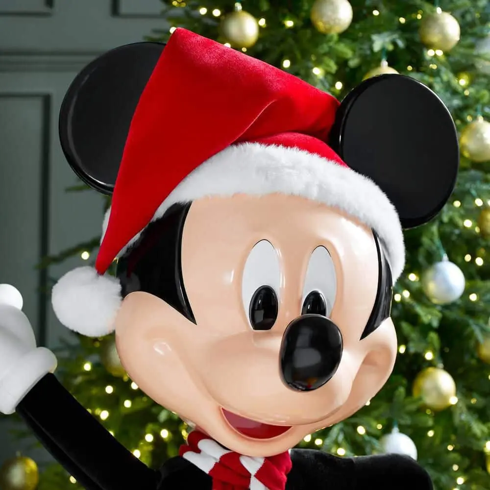 Disney 4ft Holiday Mickey Mouse Animatronic | Mad About Horror