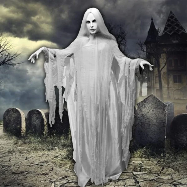 5ft Rising Ghost Woman Halloween Animatronic