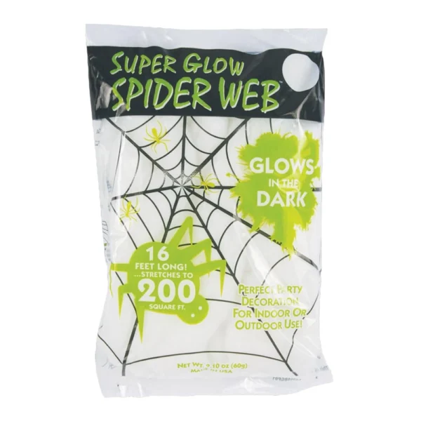 Super Stretch Spinnennetz leuchtet im Dunkeln