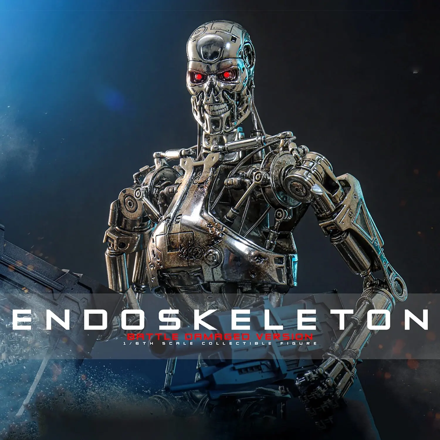 Hot Toys Terminator 2 - Damaged Endoskeleton 1/6 Scale Figure