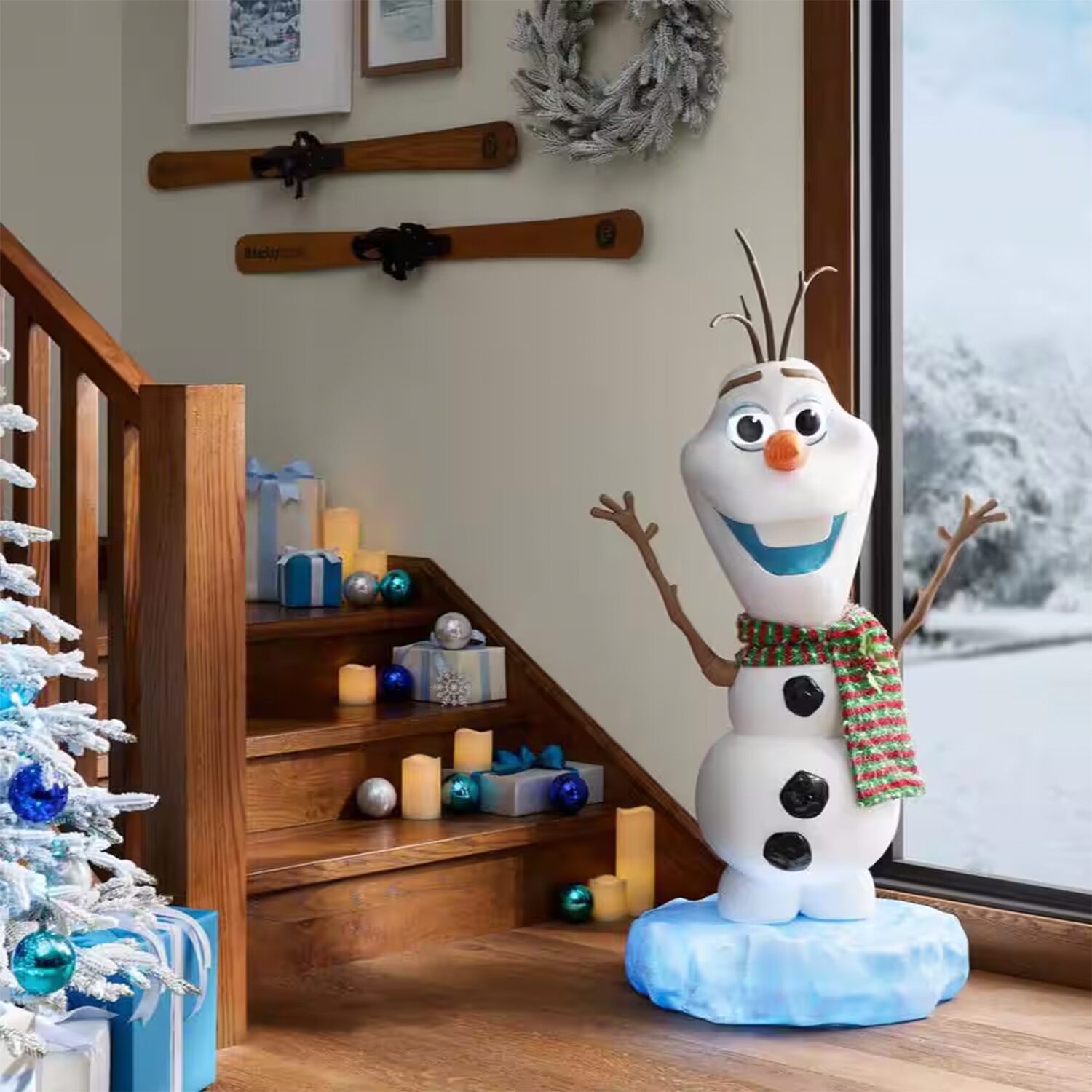4ft Frozen Holiday Olaf LED Animatronic