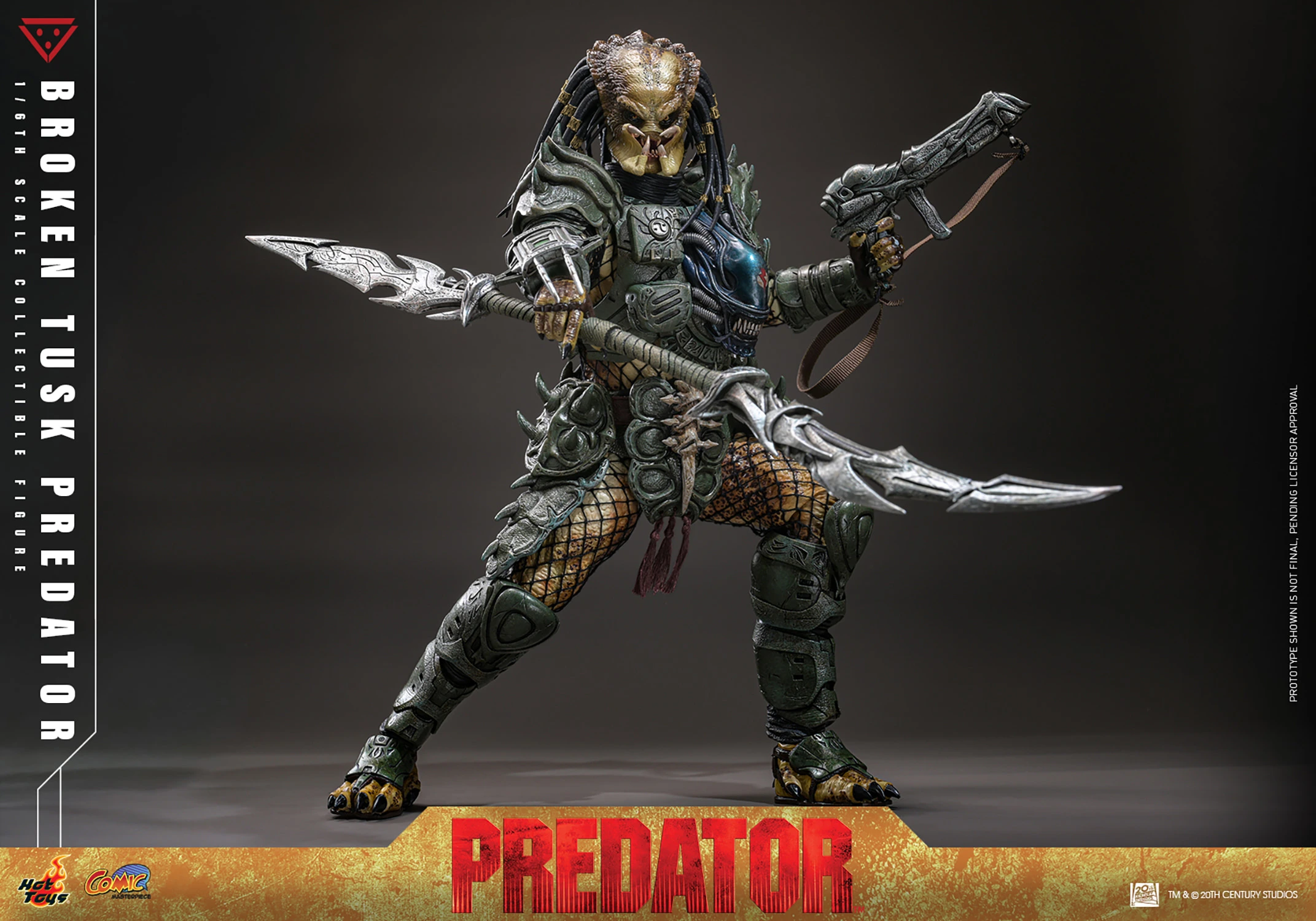 Hot Toys Predator - Broken Tusk Predator 1/6 Scale Action Figure