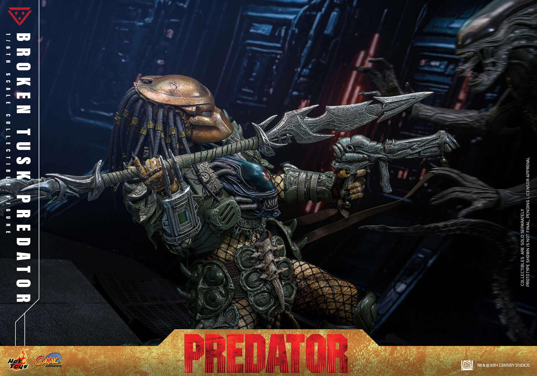 Hot Toys Predator - Broken Tusk Predator 1/6 Scale Action Figure