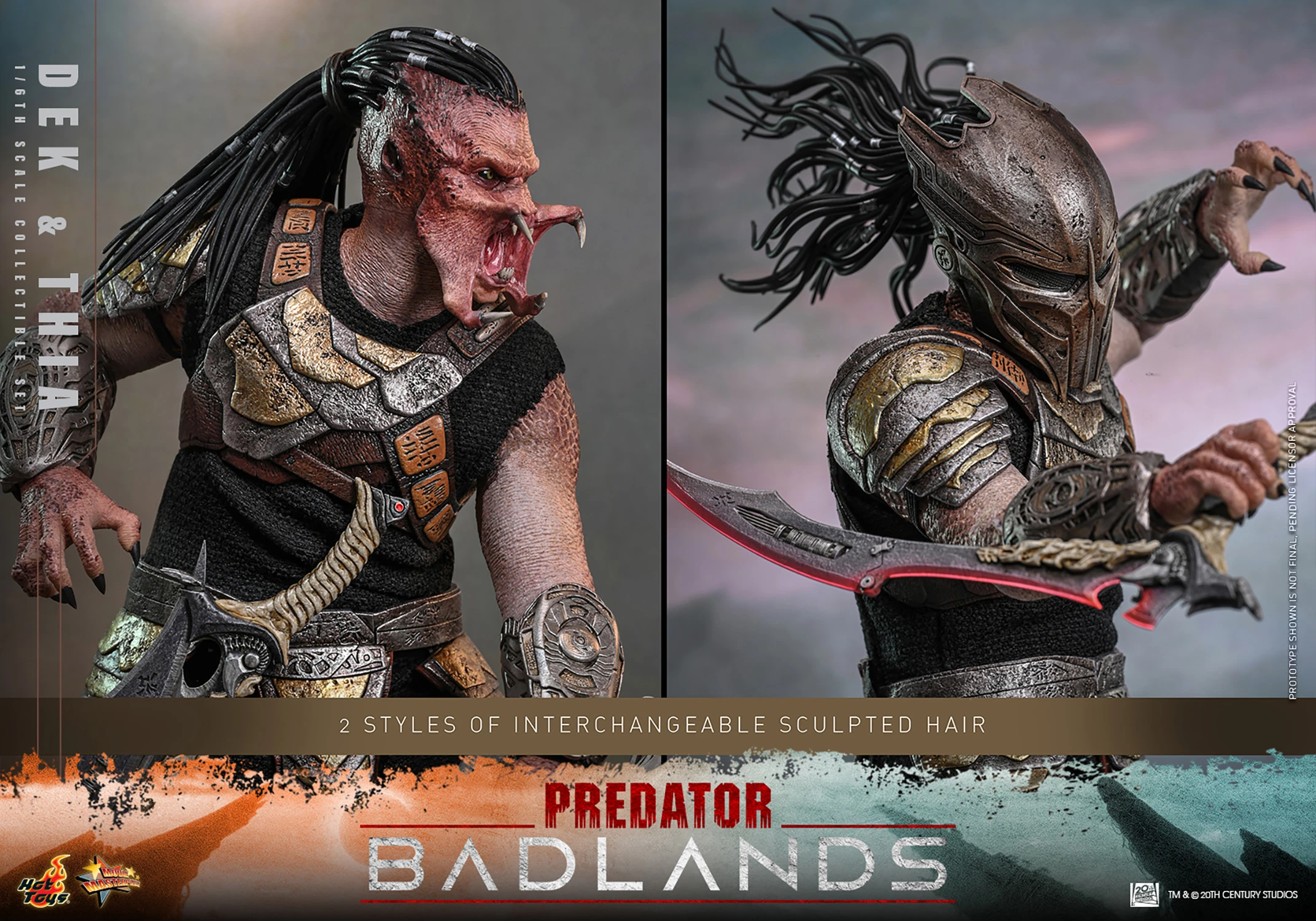 Hot Toys Predator Badlands - Dek and Thia 1/6 Scale Action Figure Set