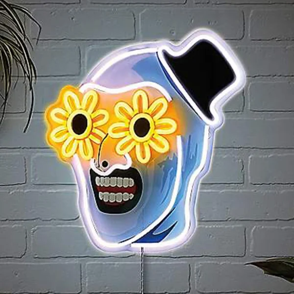 Terrifier - Art the Clown Neon LED Light Up Schild (Spirit Halloween)