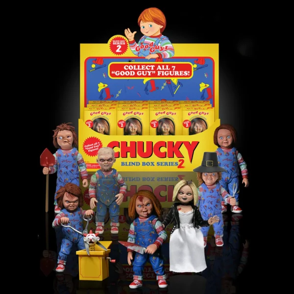 NECA Chucky (TV-Serie) - Good Guy 7" Scale Action Figur Blind Box Serie 2 (eine Figur - zufällig)