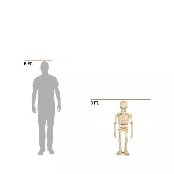 3ft Animated Halloween Dancing Skeleton