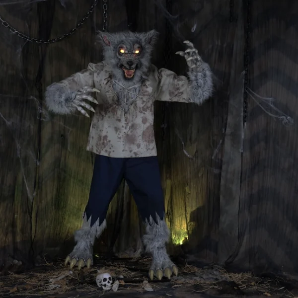 7ft Bloodhowler Werwolf Animierte Halloween Requisite