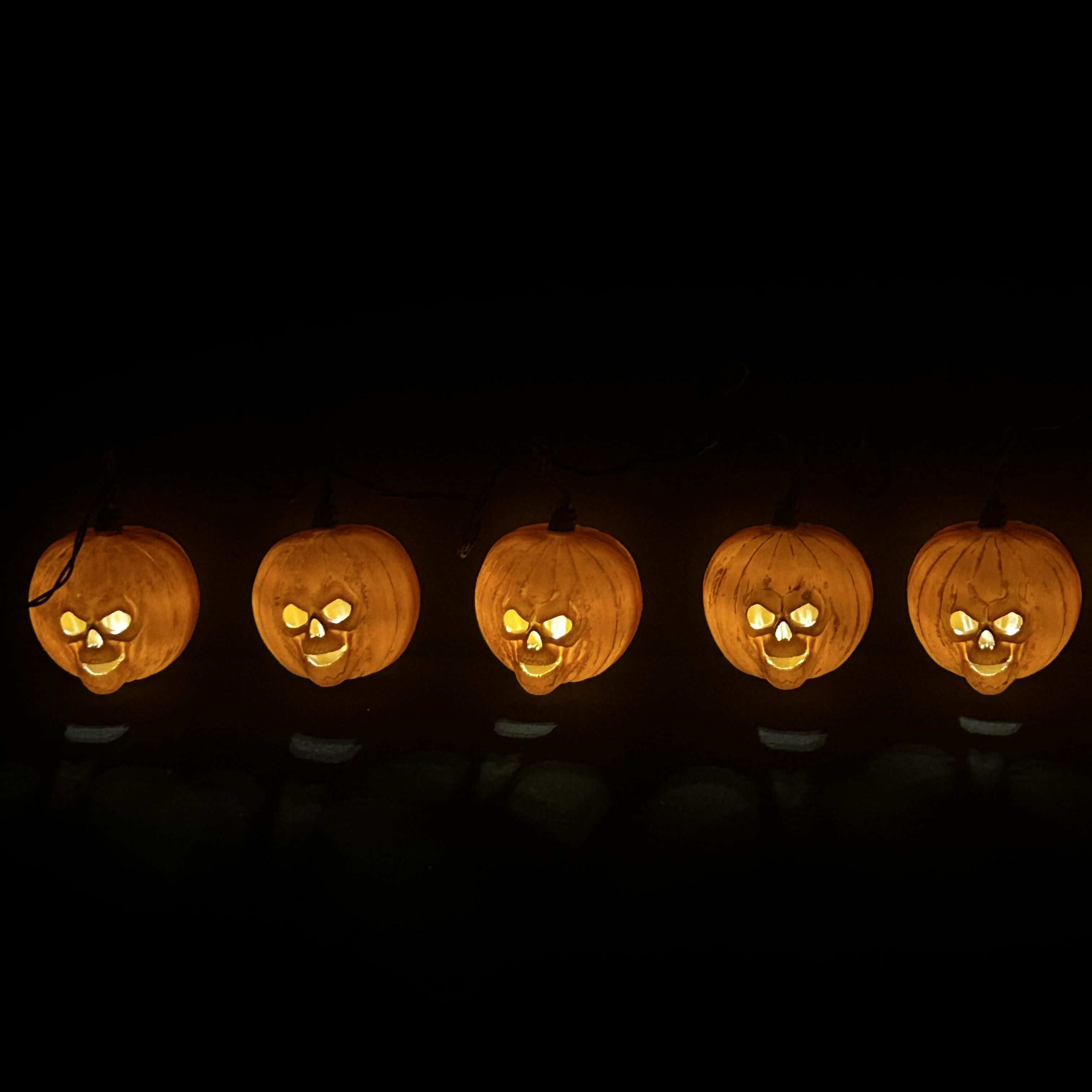 Halloween II Jack O' Lantern Skull Pumpkin String Lights (Spirit Halloween)
