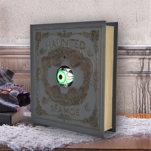 Livre d'envoûtement lumineux animé sur le mauvais oeil