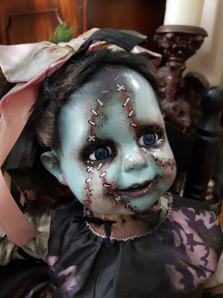 OOAK Scary Horror Doll - Frankentina