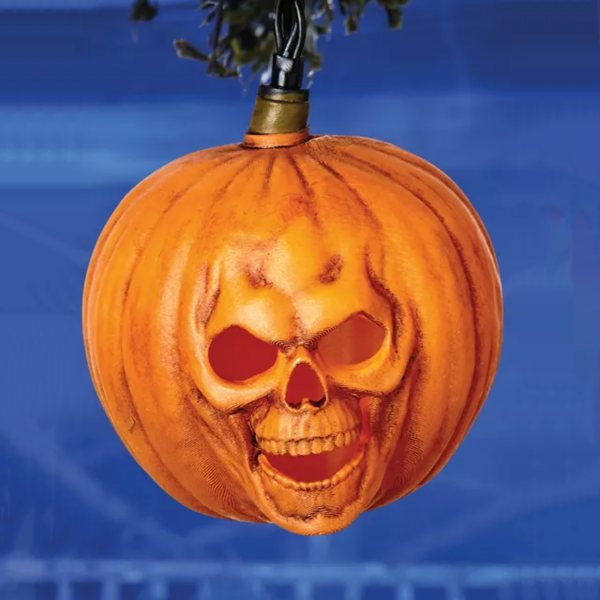 Halloween II Jack O' Lantern Skull Pumpkin String Lights (Spirit Halloween)