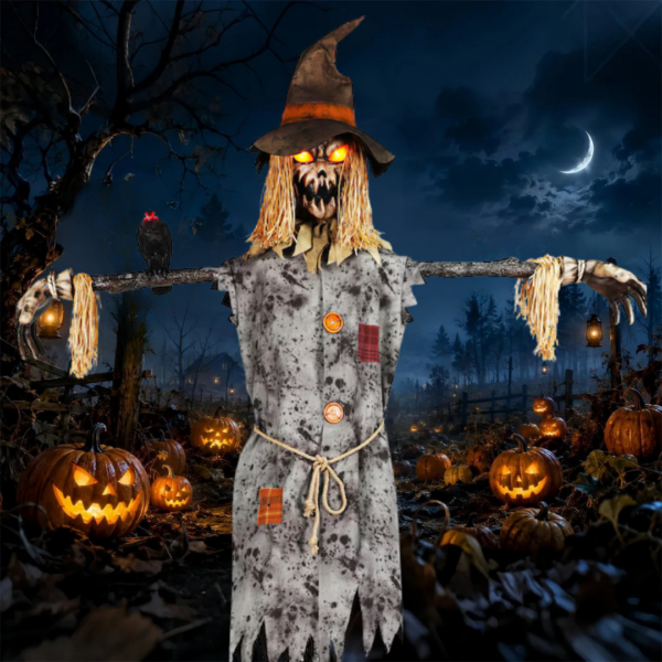 Lowe's 10.5ft Light Up Scarecrow Animated Prop