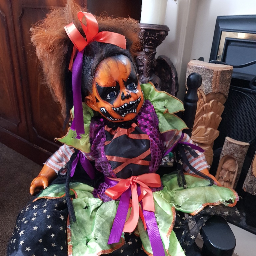 OOAK Scary Horror Doll - Pumpkin Pamela