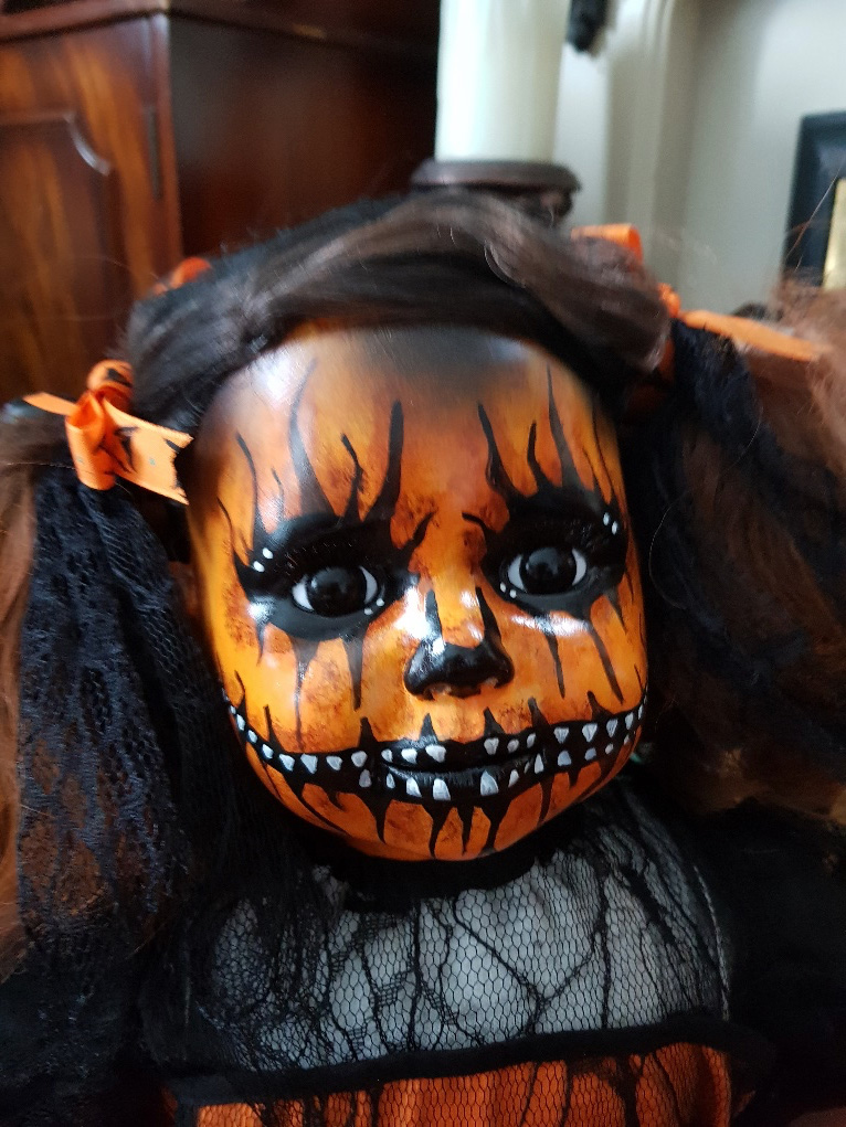 OOAK Scary Horror Doll - Pumpkin Patty
