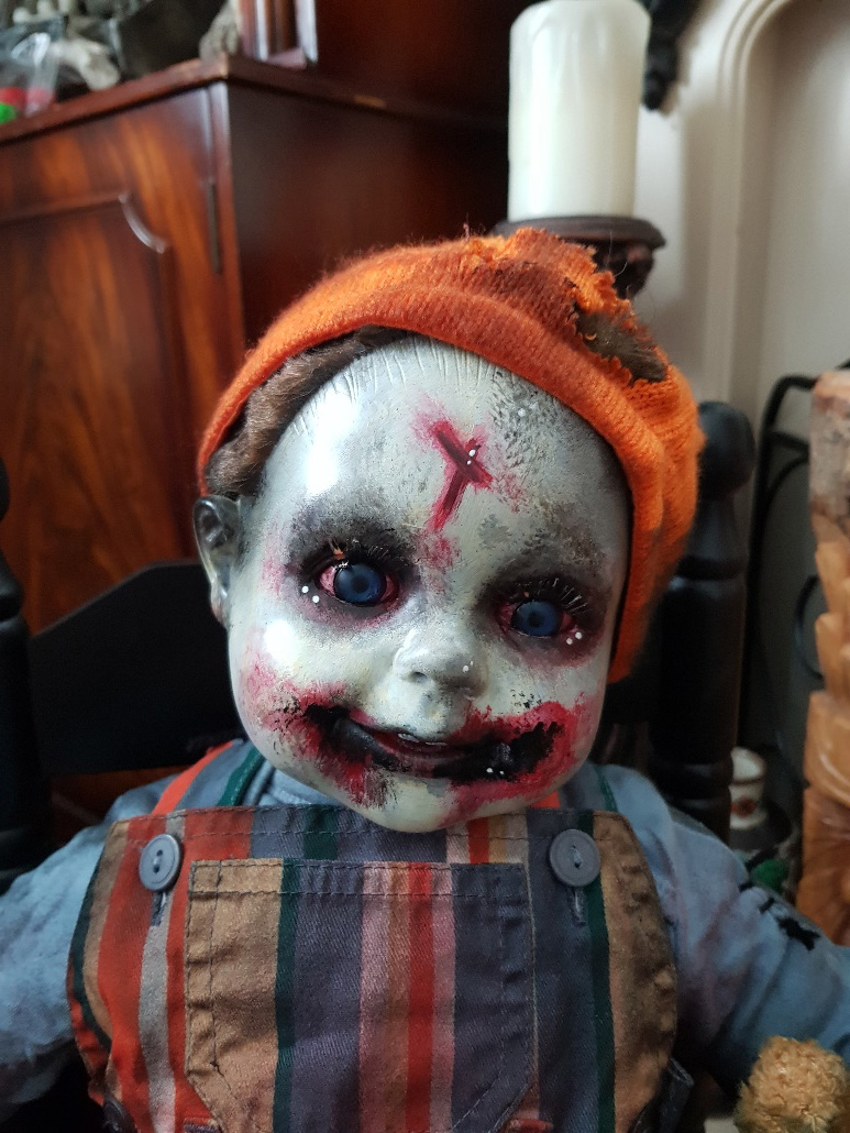 OOAK Scary Horror Doll - Zombie Zachary