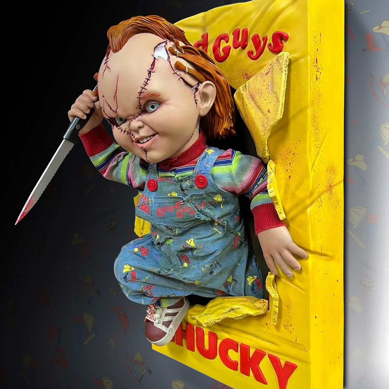 Hollywood Collectibles Bride of Chucky - Chucky Half Size Wall Sculpture
