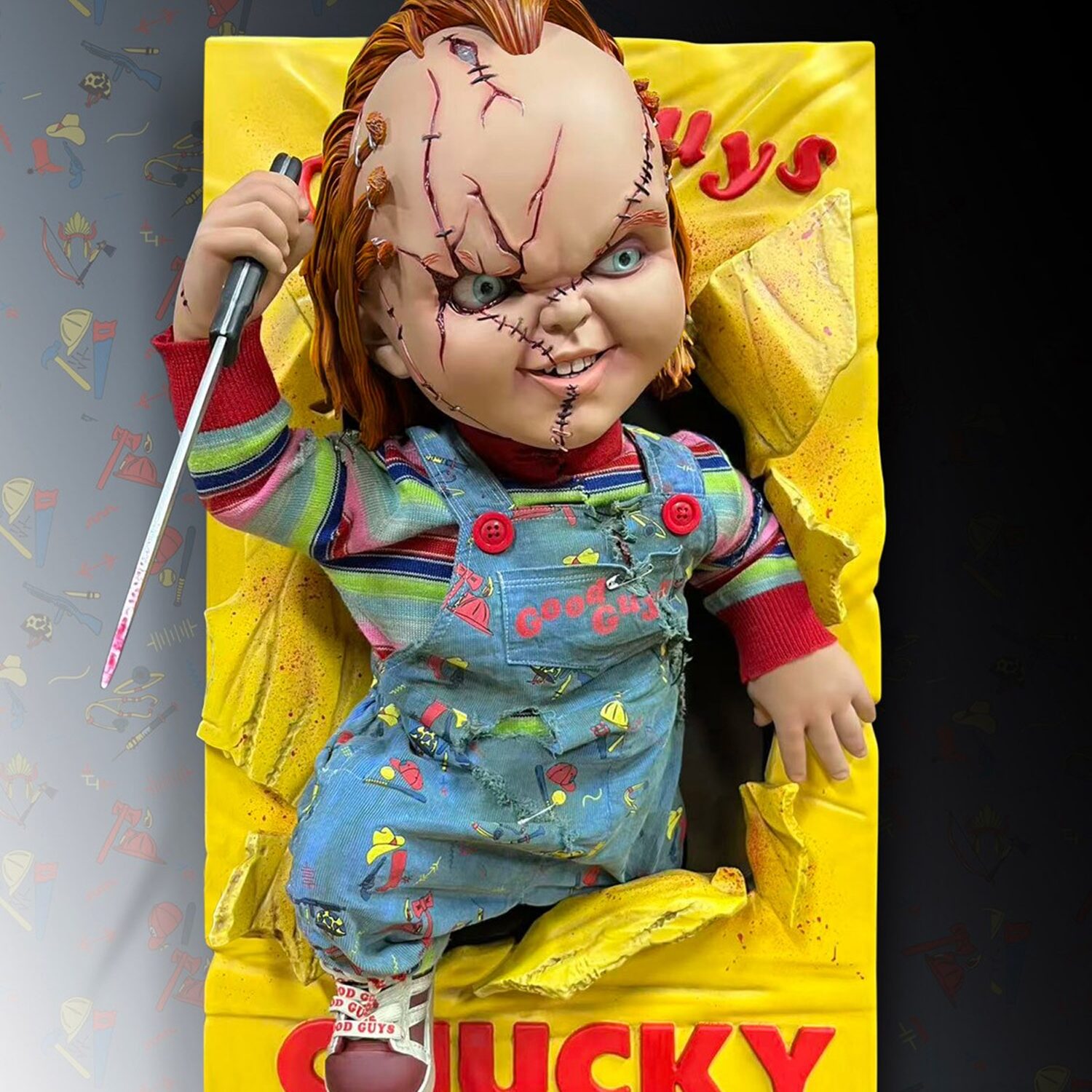 Hollywood Collectibles Bride of Chucky - Chucky Life Size Wall Sculpture