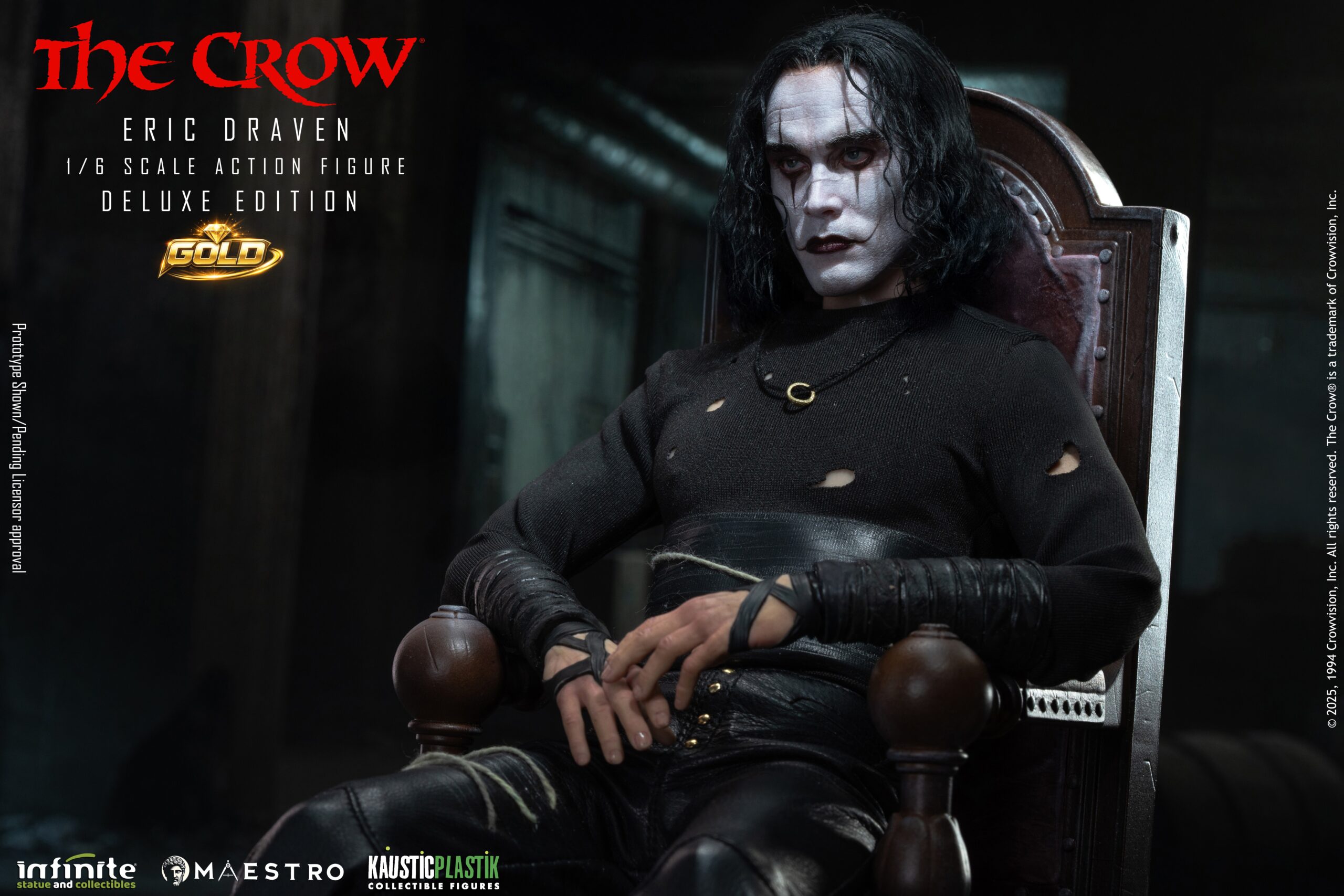 Infinite Statues The Crow - Eric Draven 1/6 Scale Action Figure Deluxe Gold Edition