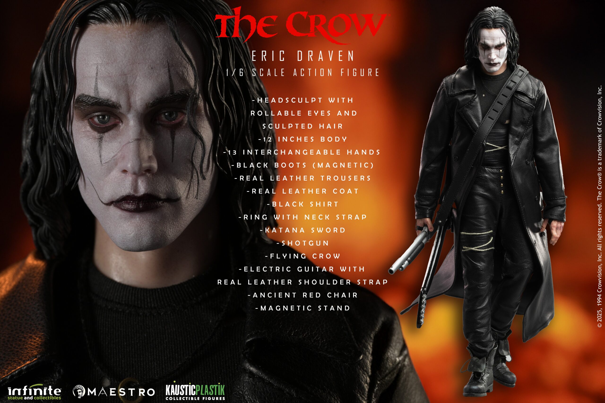 Infinite Statues The Crow - Eric Draven 1/6 Scale Action Figure Standard Edition